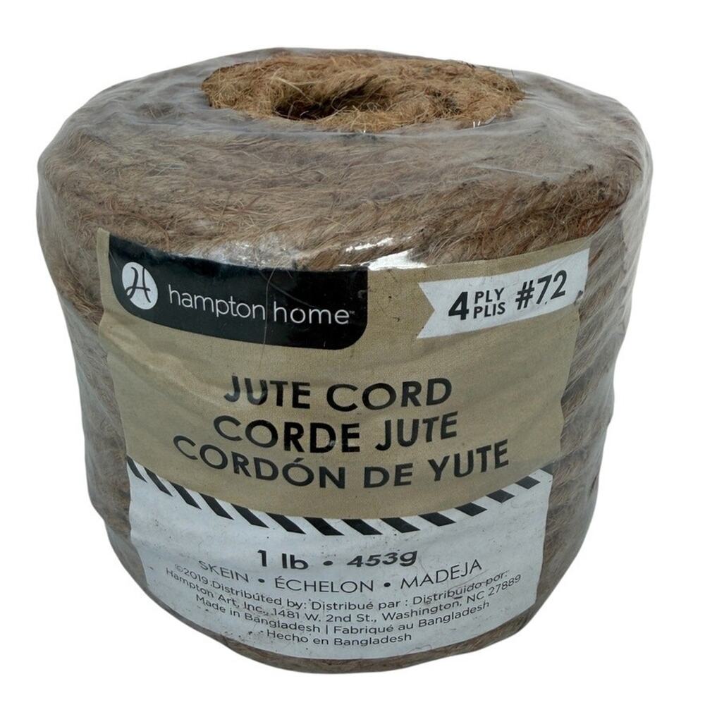 Hampton Home Jute Cord 1lb 453g 4 Ply #72 Tan